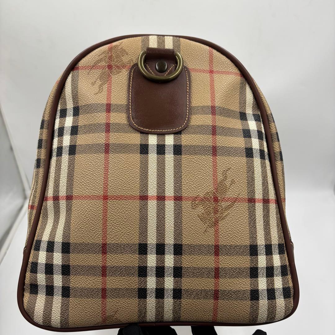 バーバリー ノバチェック 2way レザー ボストンバッグ ショルダーバッグ