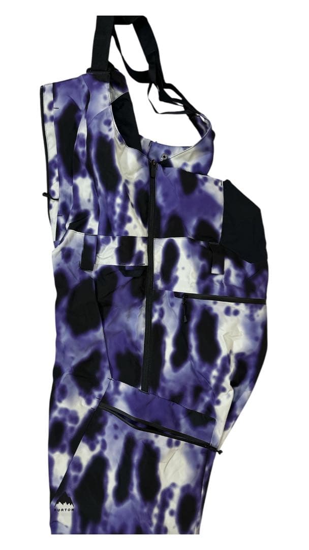 BURTON Gore Tex 紫と白 タイダイ オーバーオール
