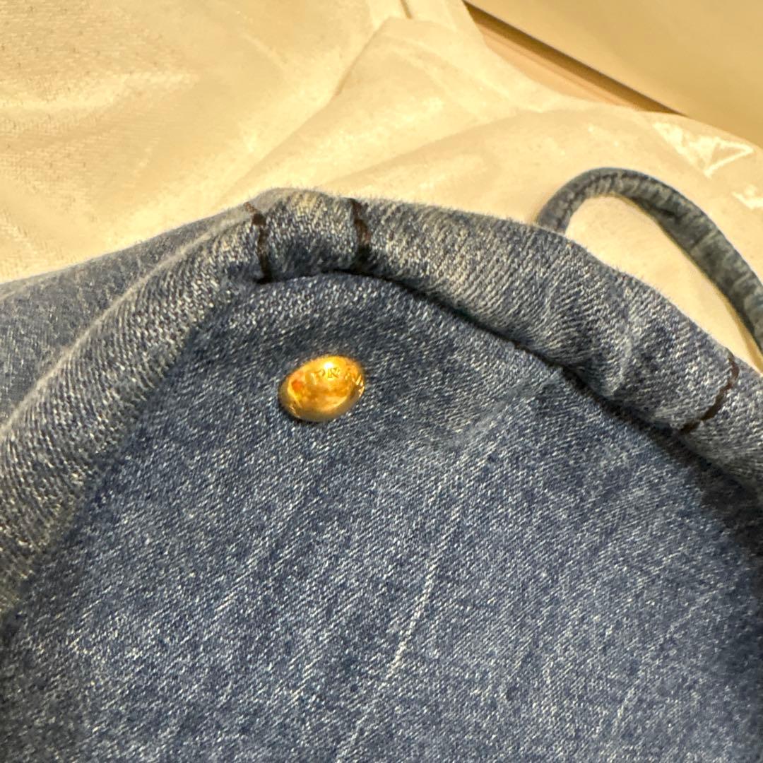 【おにぎり様用】PRADA カナパ Lサイズ　トートバッグキャンバス三角プレート