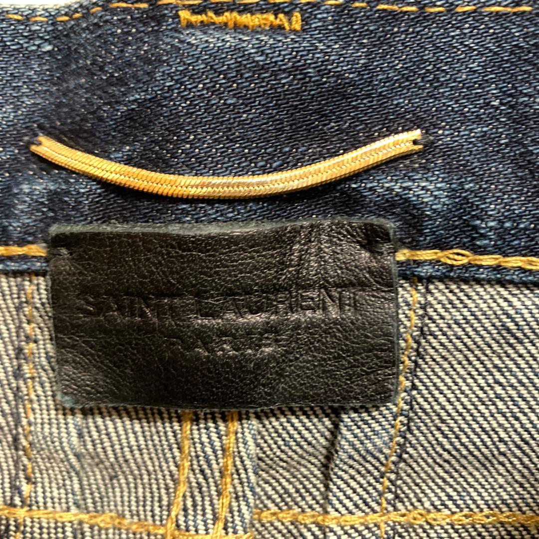 【サンローランパリ】デニム　ジーンズ　スリム　カジュアル　濃紺　28