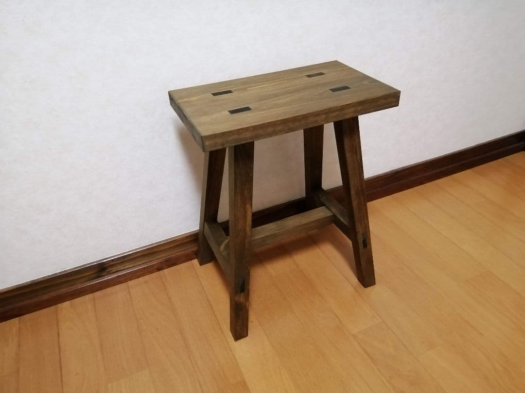 木製フラワースタンド　花台　幅35cm×高さ45cm　スツール　ベンチ　水槽台