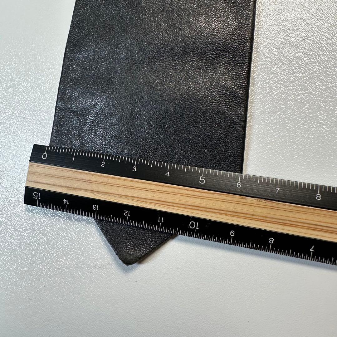 agnès b.homme PARIS アニエスベー レザー ネクタイ ブラック