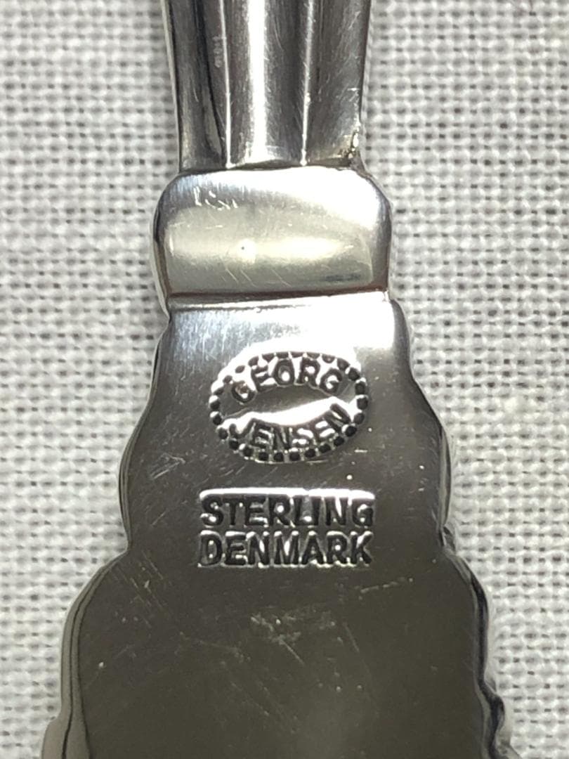 美品 ジョージジェンセン ACORN ディナースプーン STERLING ①