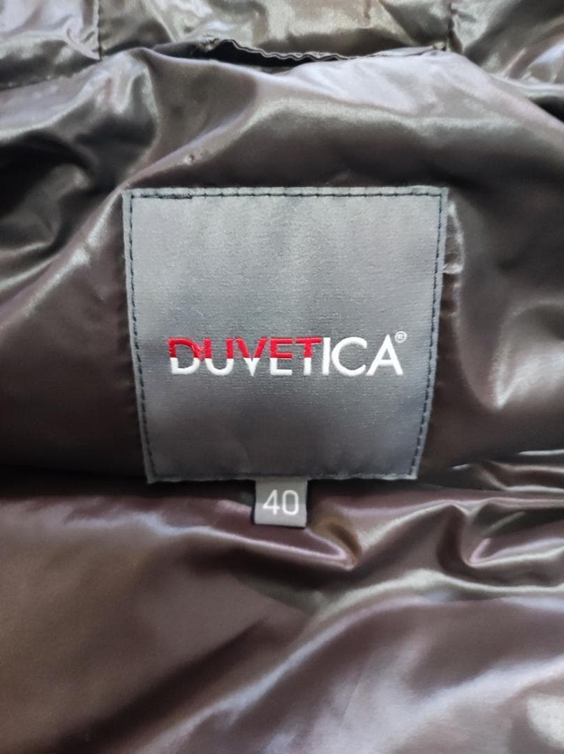 美品 デュベティカ ダウンベスト FEBEDUE 紺 40 レディースL 544