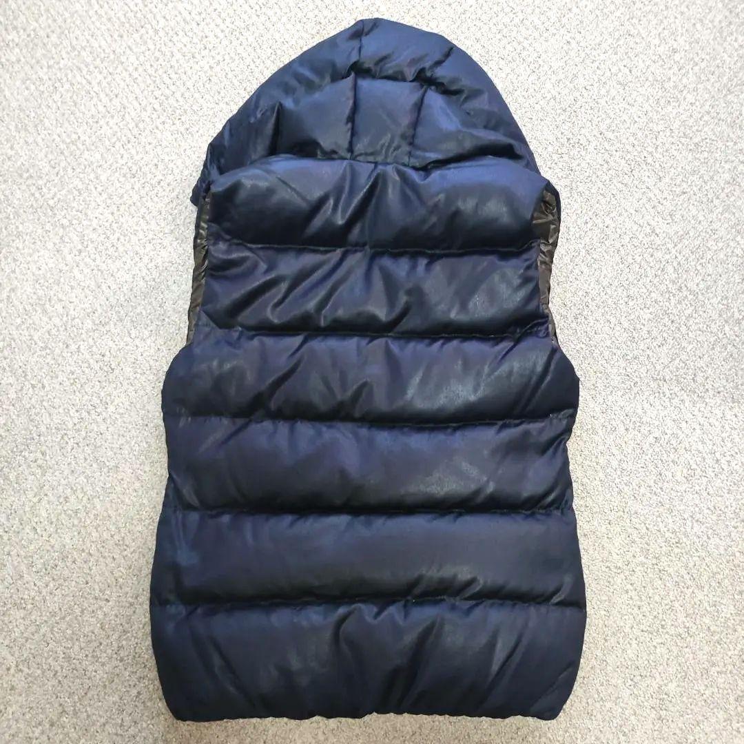 美品 デュベティカ ダウンベスト FEBEDUE 紺 40 レディースL 544