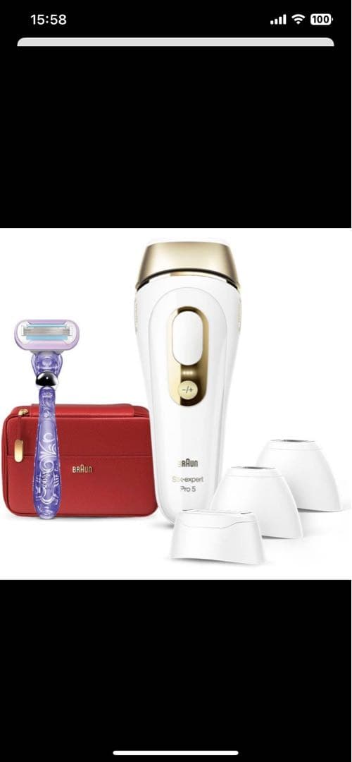 ブラウン 脱毛器 シルクエキスパート Pro5387（箱、ポーチ、説明書有ります