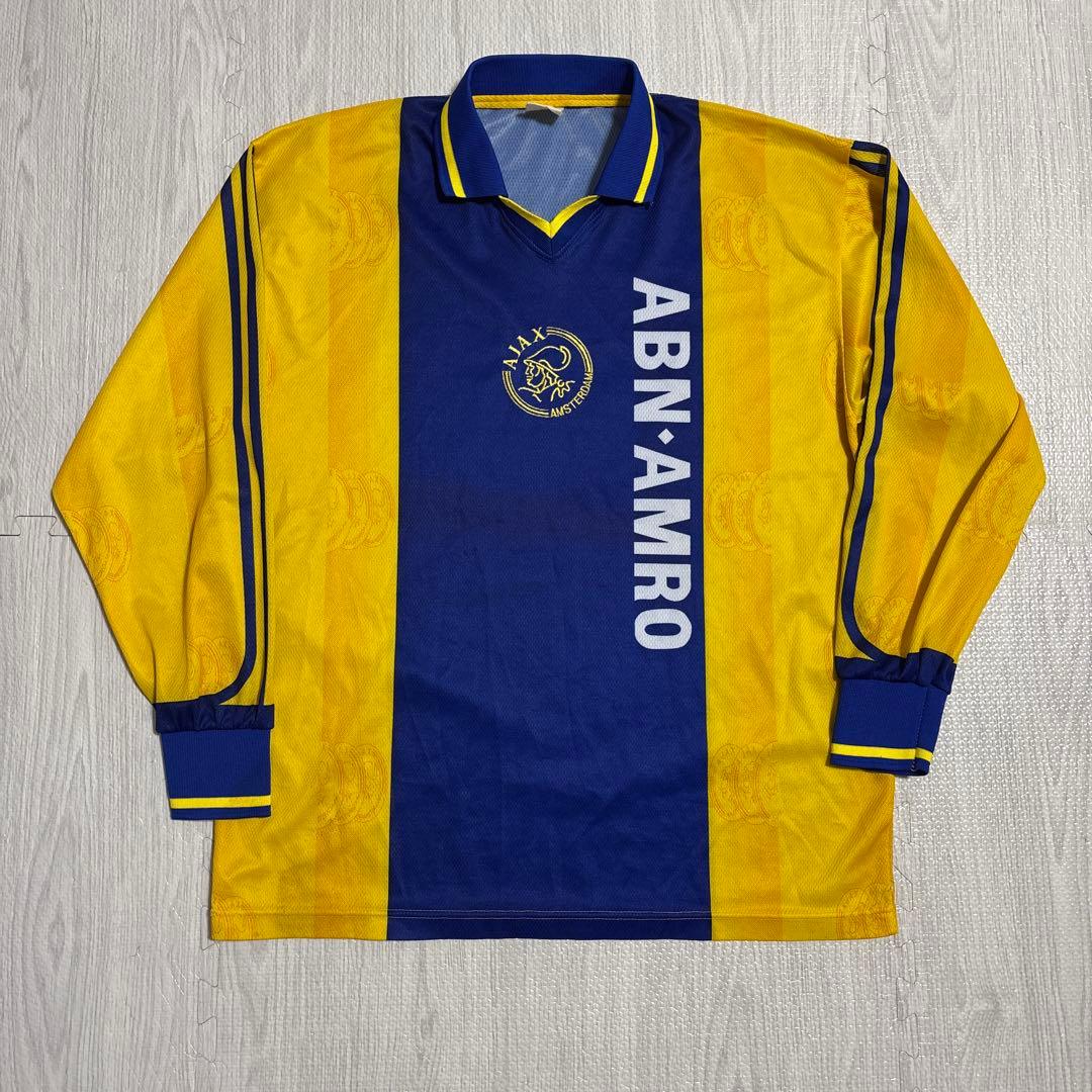 アヤックス 長袖ユニフォーム XL相当 ABN AMRO 90s系 希少デザイン