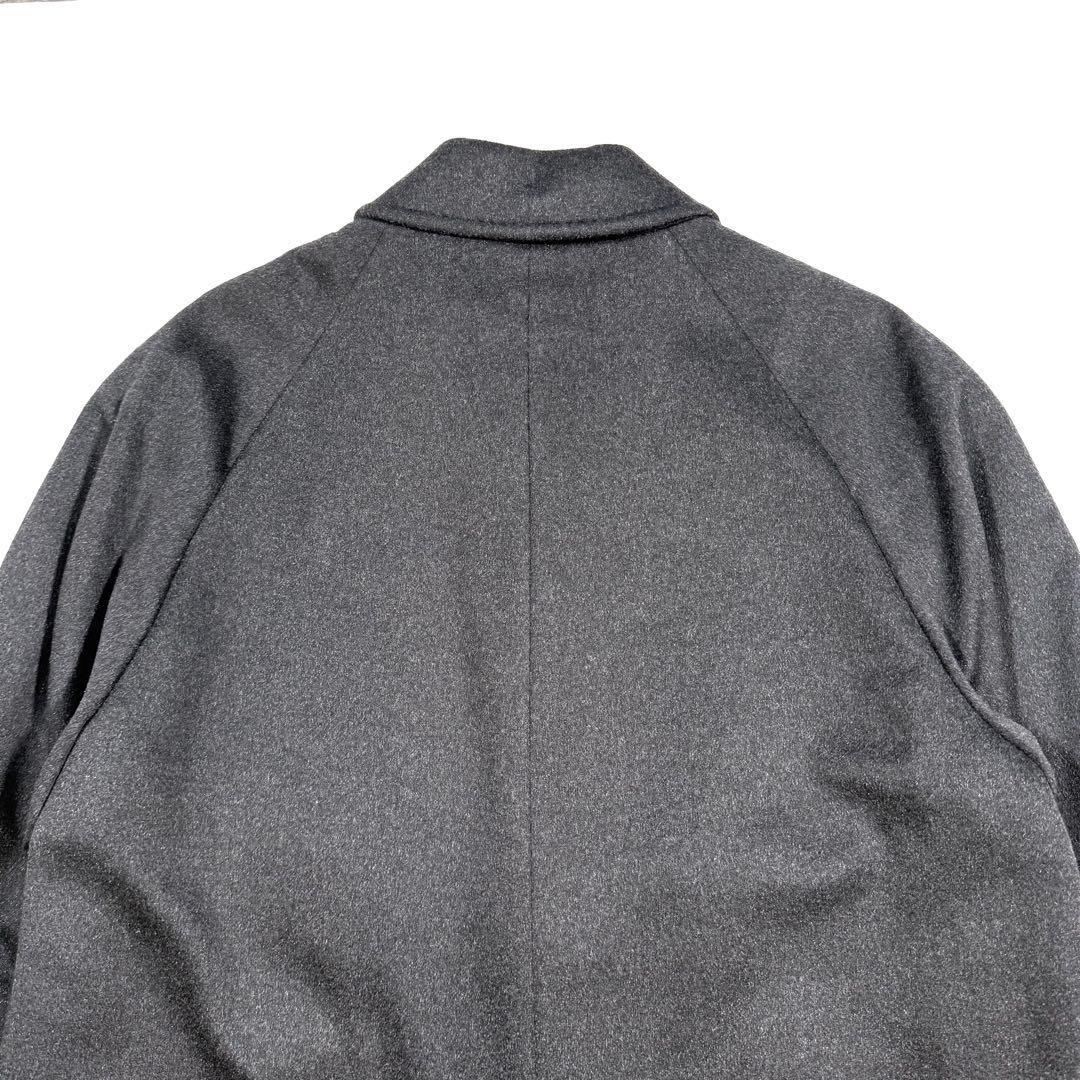 未使用級/カシミヤ100% ピエールバルマン ステンカラーコート L グレー