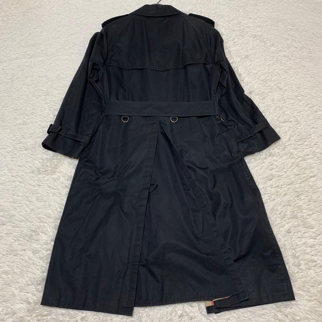 美品　バーバリーロンドン　トレンチ　メガチェック　カシミヤ混　羊毛　ベルト