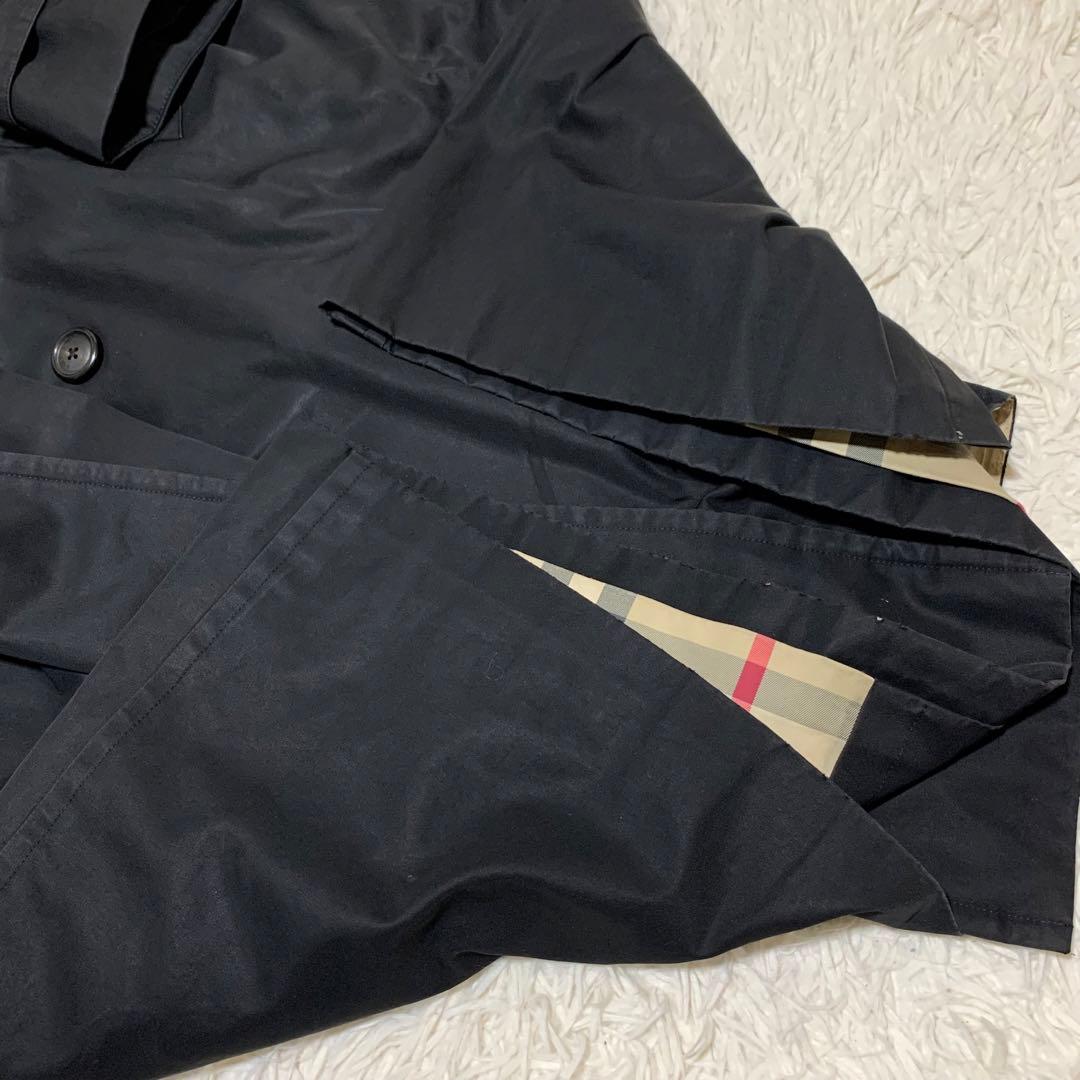 美品　バーバリーロンドン　トレンチ　メガチェック　カシミヤ混　羊毛　ベルト
