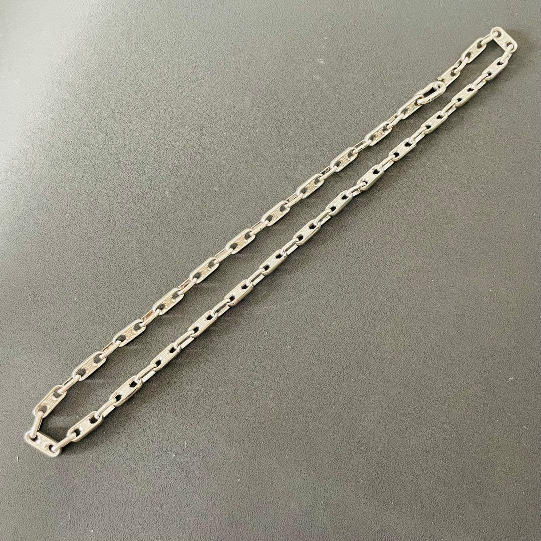 美品 CELINE ネックレス トリオンフ シルバー チェーン ロゴ