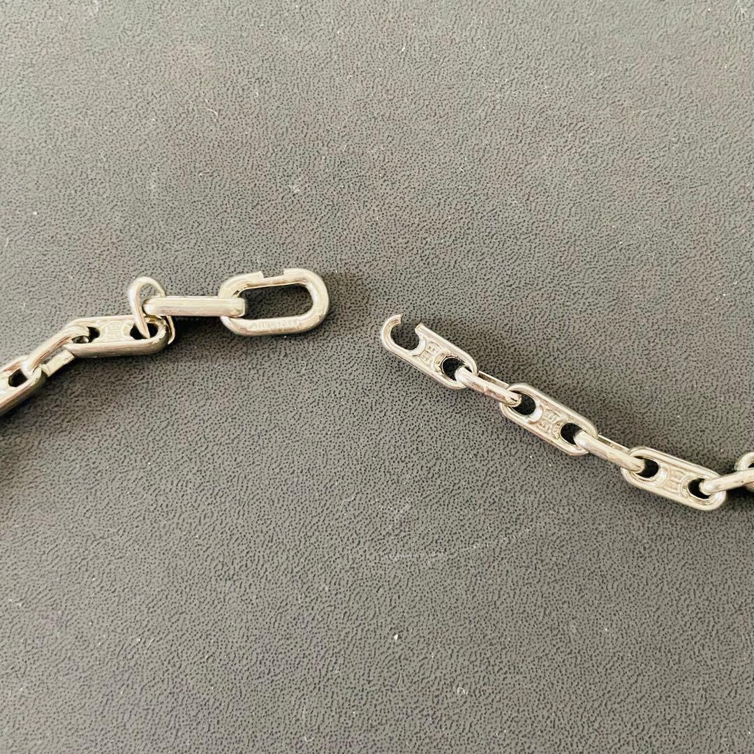 美品 CELINE ネックレス トリオンフ シルバー チェーン ロゴ