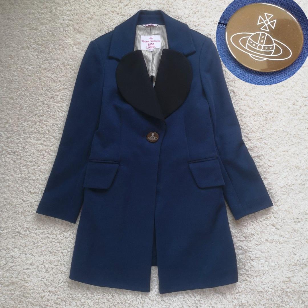 ヴィヴィアンウエストウッド　ラブジャケット　コート　ネイビー　2