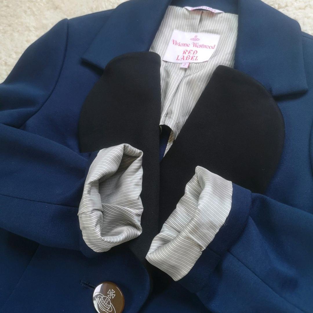 ヴィヴィアンウエストウッド　ラブジャケット　コート　ネイビー　2