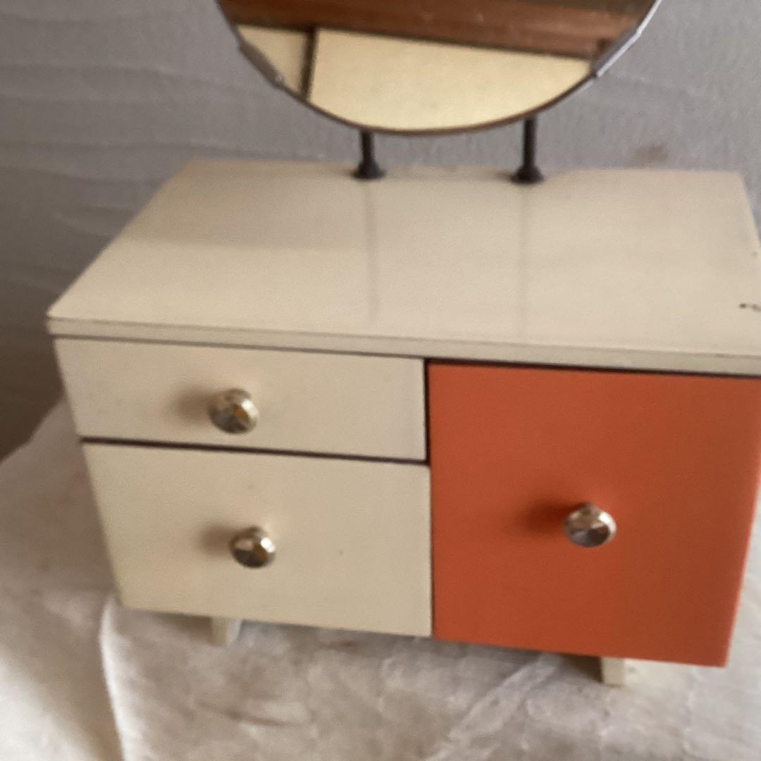 ミニ鏡台　ドレッサー　アンティーク　昭和レトロ