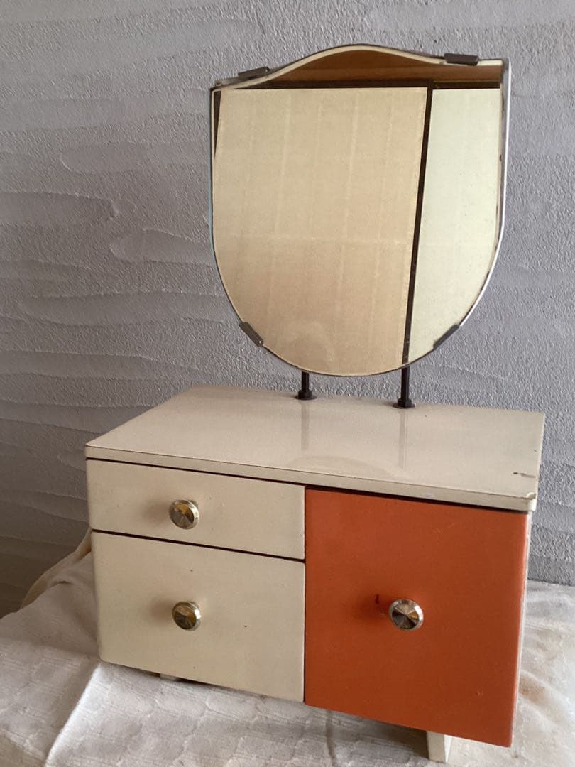 ミニ鏡台　ドレッサー　アンティーク　昭和レトロ