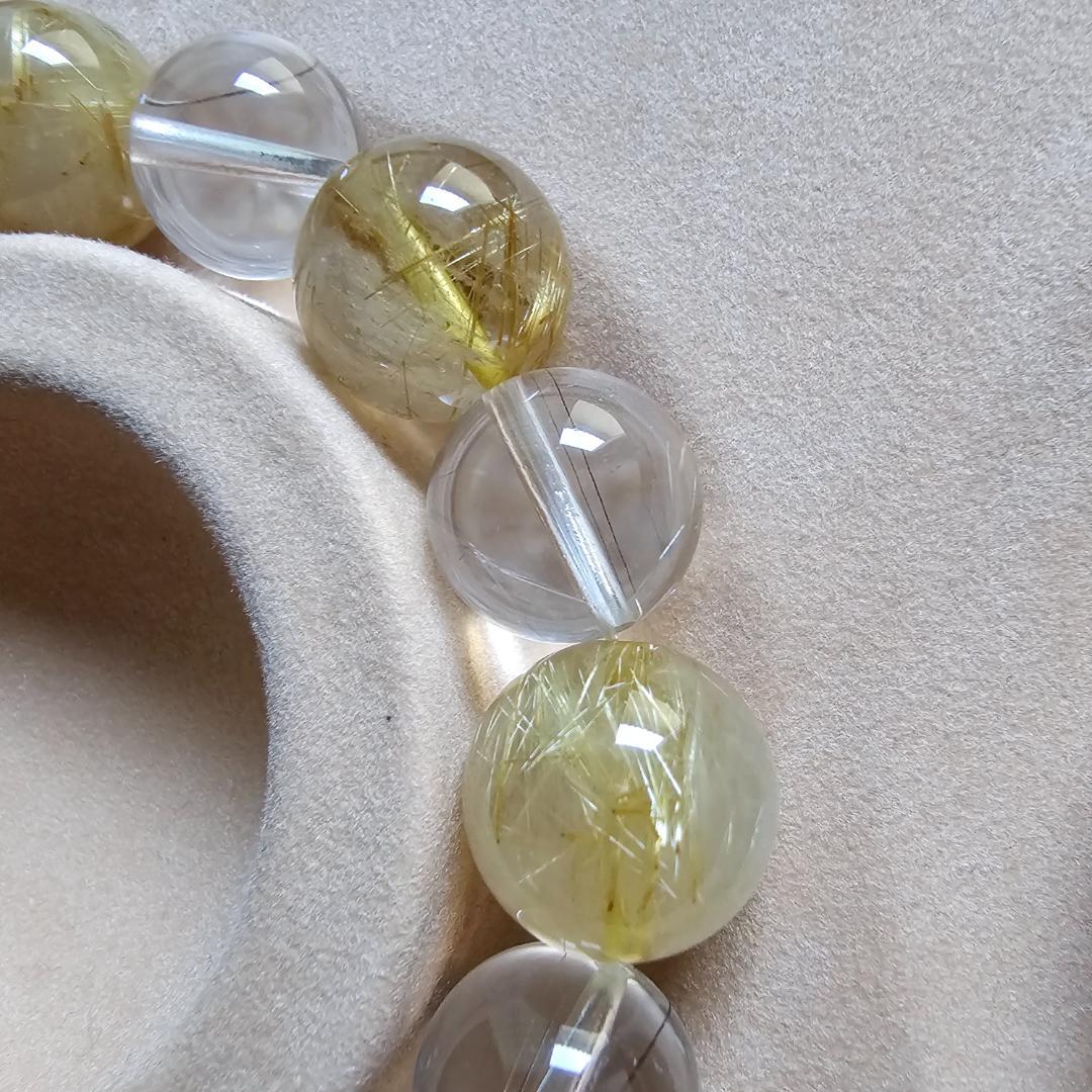 ゴールドルチル シルバールチル ブレスレット【大玉】