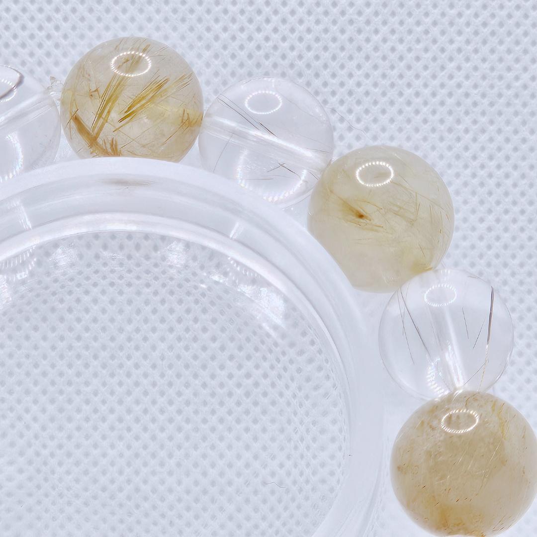 ゴールドルチル シルバールチル ブレスレット【大玉】