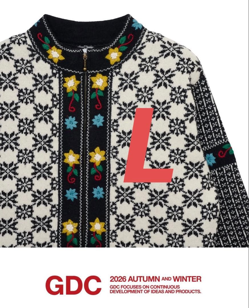 GDC TYROLEAN CARDIGAN チロリアン black Lサイズ