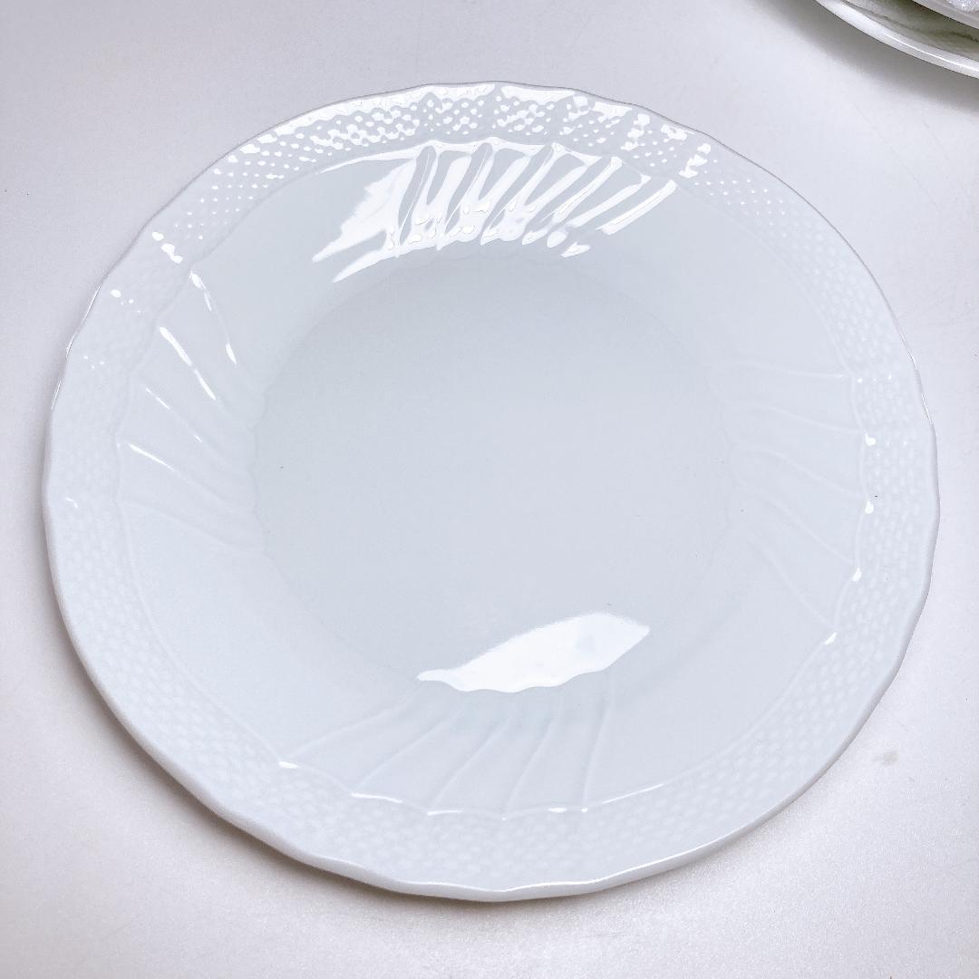 リチャードジノリ ベッキオホワイト プレート 17㎝ 5枚　|4201|