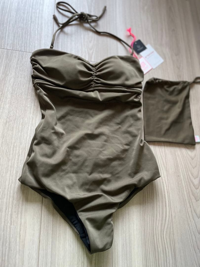 Lepidos ユナイテッドアローズ　カーキ ワンピース水着 未使用タグ付き