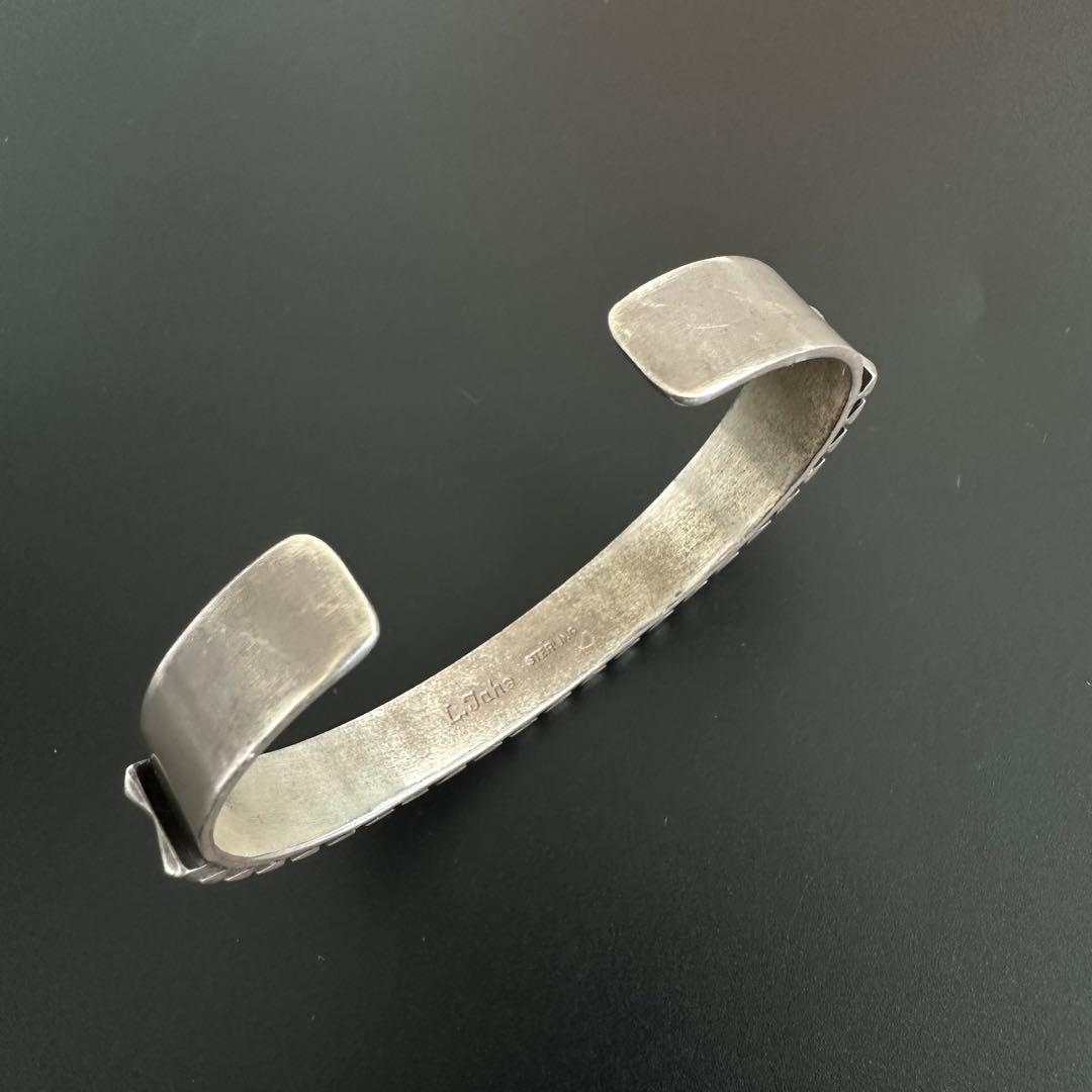 Navajo Leander Tahe カットワーク バングル　9mm幅