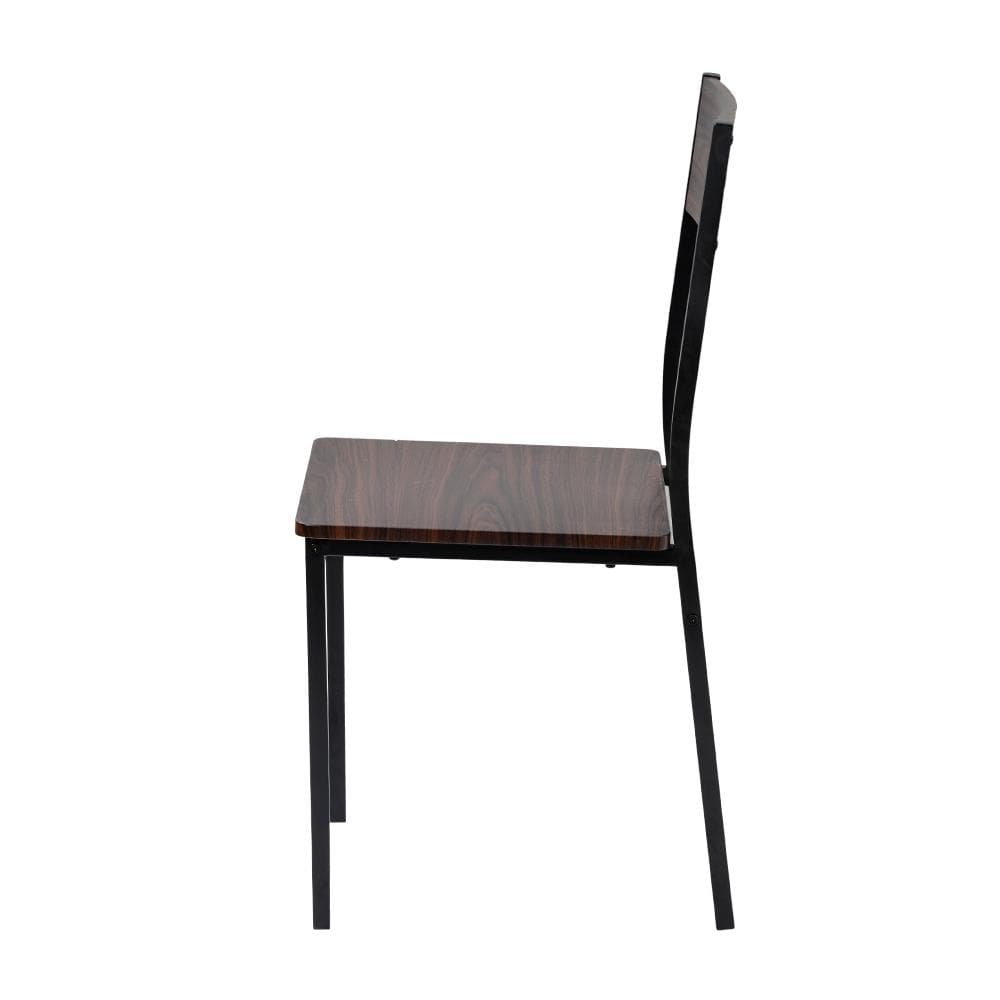 ダイニングテーブルセット 4点セット 木目調 耐久性抜群　BROWN