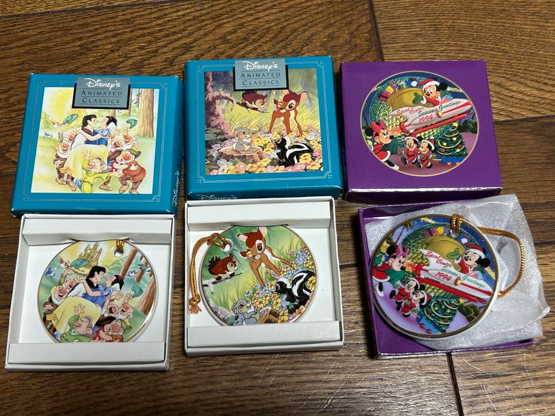 クリスマスオーナメント5点セット　フロリダディズニーワールド　ディズニーグッズ