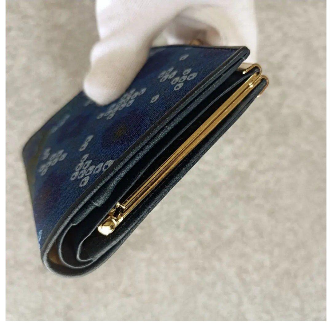 木箱入 藍染 高級 加賀友禅 ミニ財布 小銭 小物入れ 日本伝統工芸 絹100％