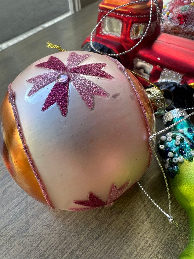 フライングタイガー　ガラス製オーナメントセット クリスマス　12個セット