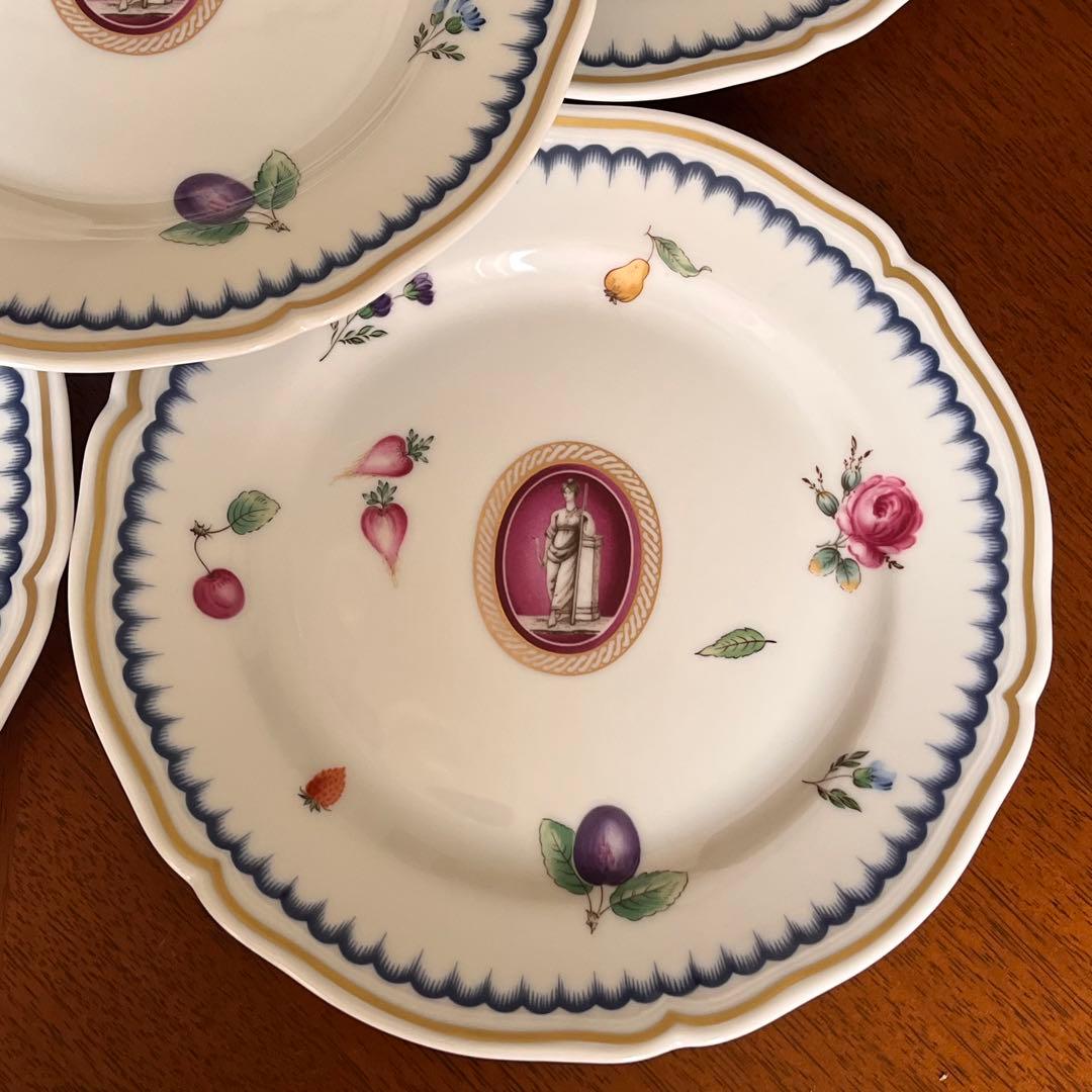 【希少品】新品　リチャードジノリ★イタリアンフルーツカメオ★デザート皿　5枚