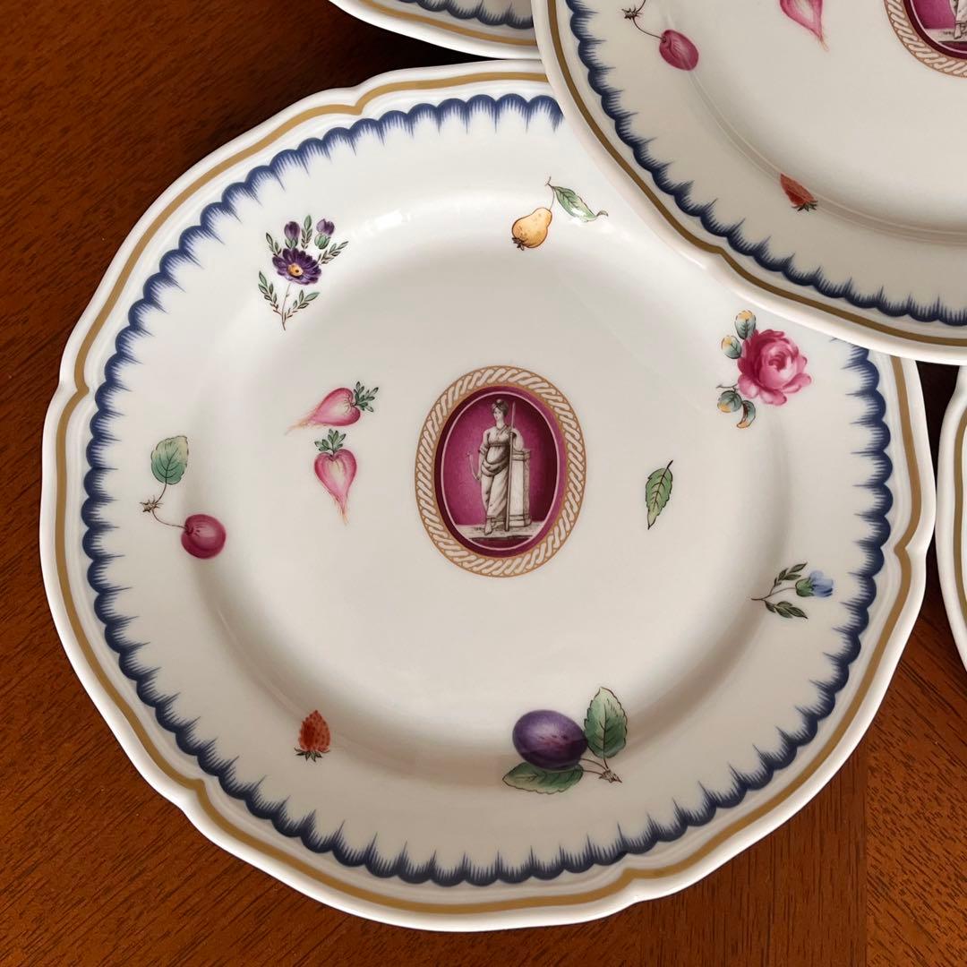 【希少品】新品　リチャードジノリ★イタリアンフルーツカメオ★デザート皿　5枚