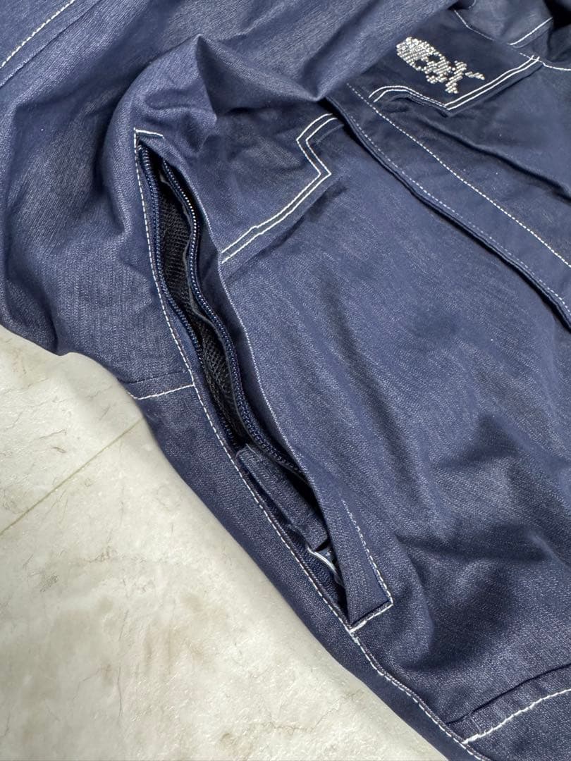 【ZEXスワロフスキー】⭐️激レア　上衣Ｍ・下L スノーボードウェアセット スカル