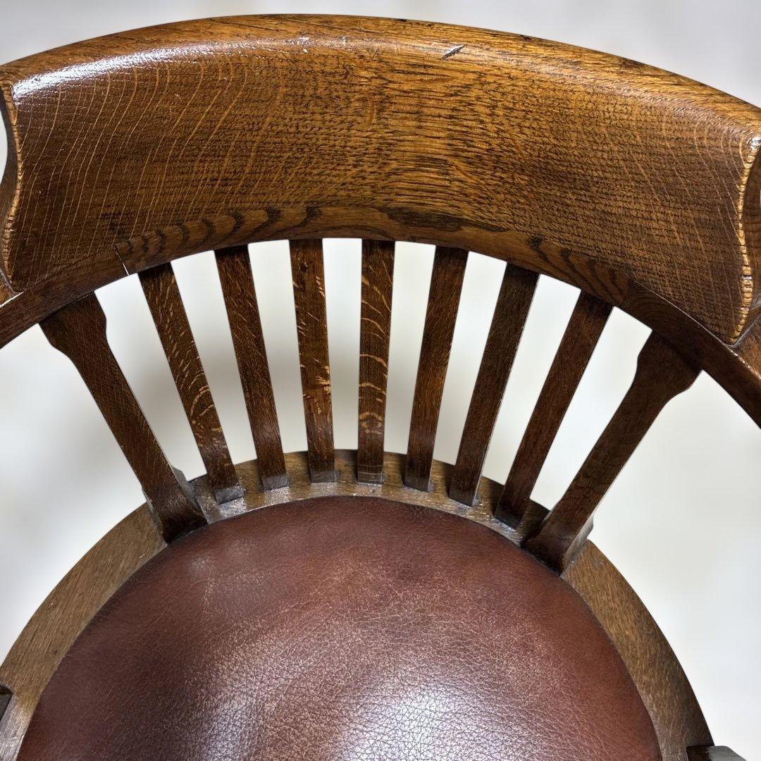 英国アンティーク木製スモーカーズチェア/アームチェア/肘掛けイス