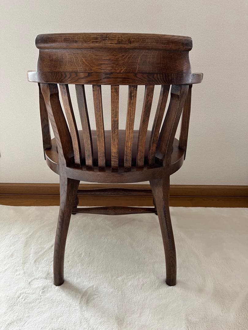 英国アンティーク木製スモーカーズチェア/アームチェア/肘掛けイス
