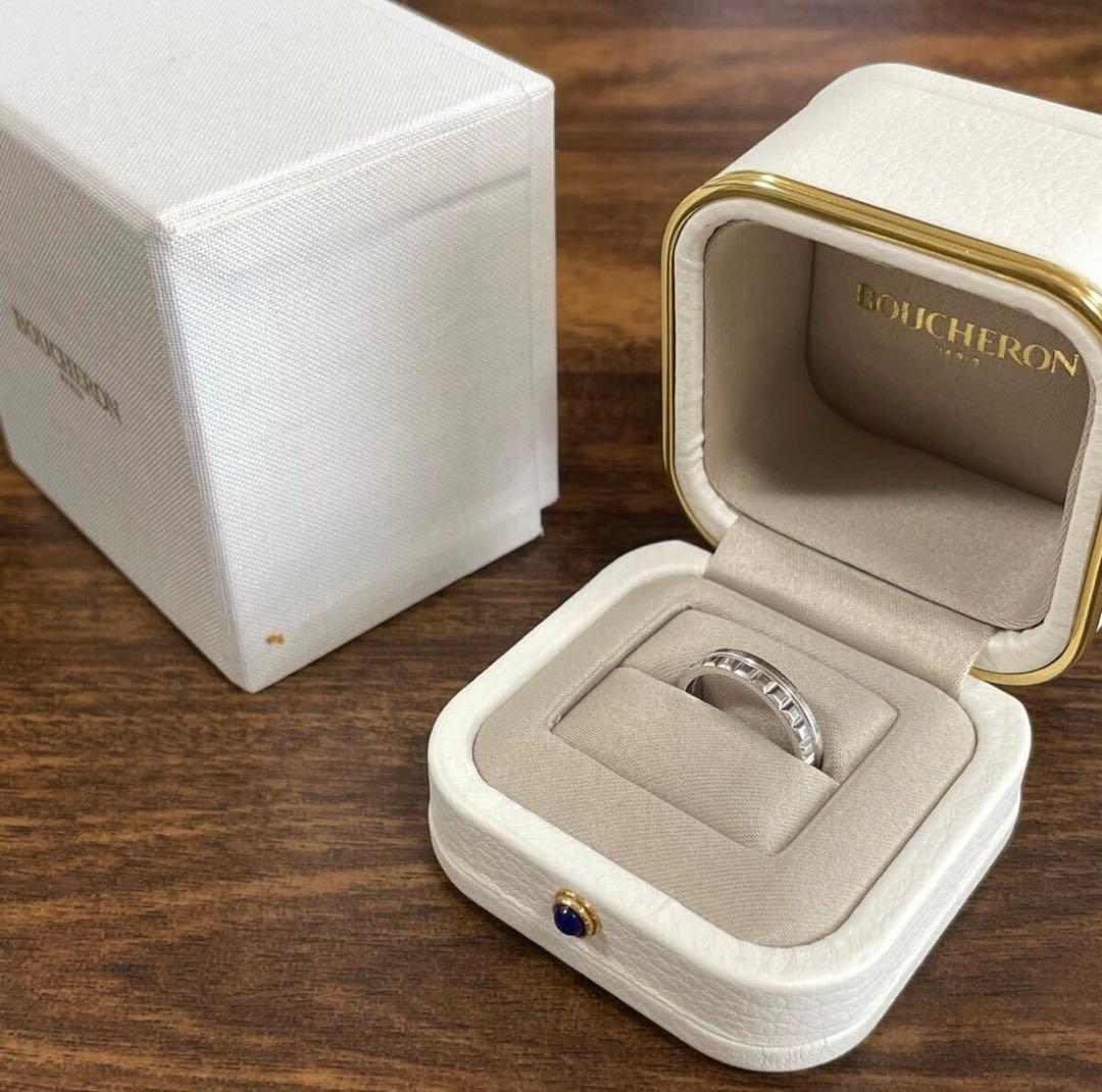 BOUCHERONブシュロン キャトルラディアントリングハーフ WG #50