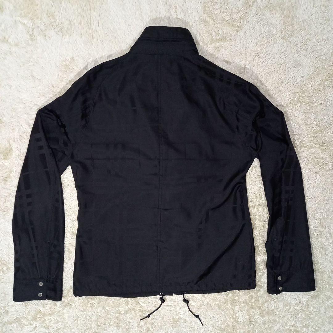 バーバリー　ブラックレーベル　ダブルジップ　シャドーチェック　ブルゾン　サイズL