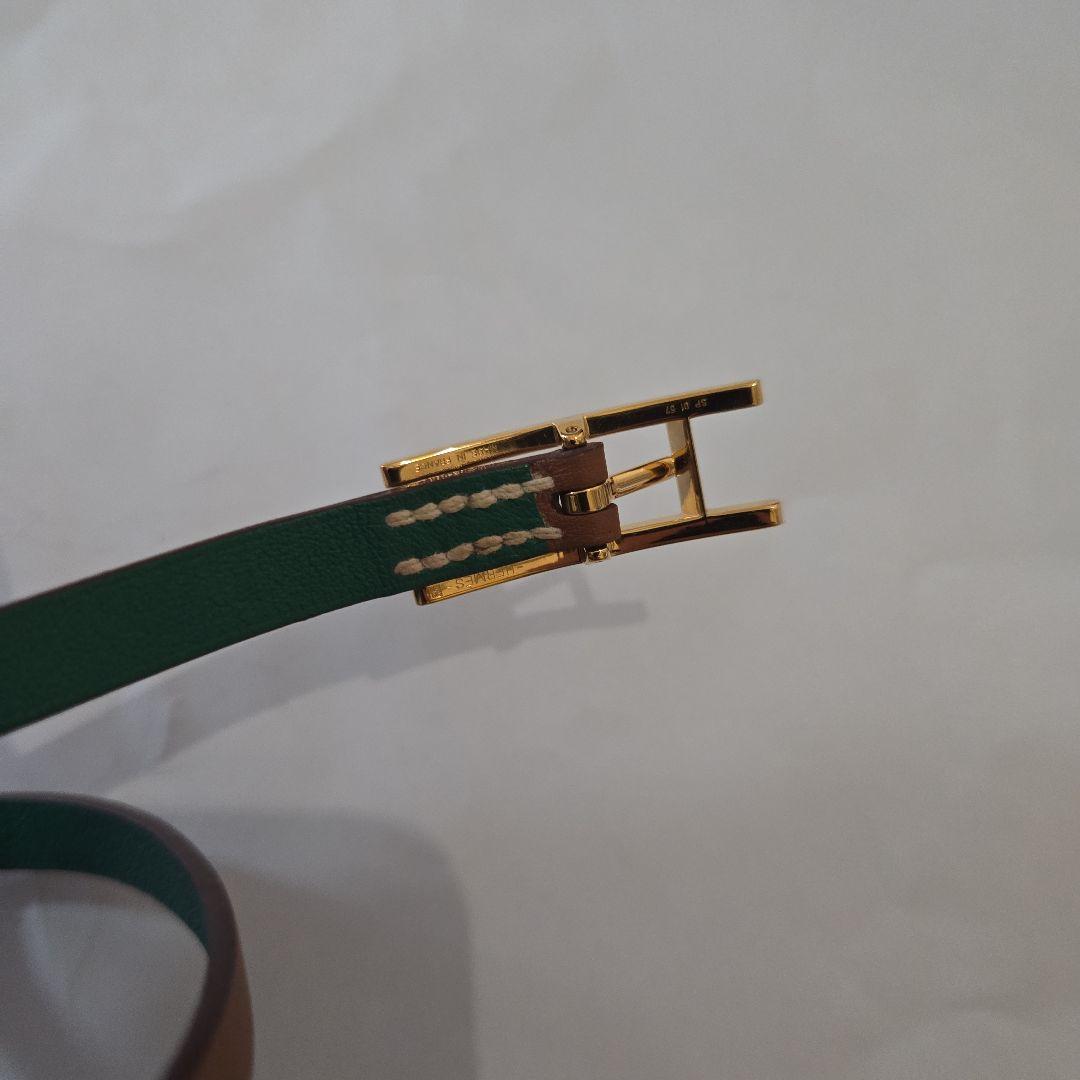 HERMES　ビーアピ　エルメス　レザーブレスレット　レディース