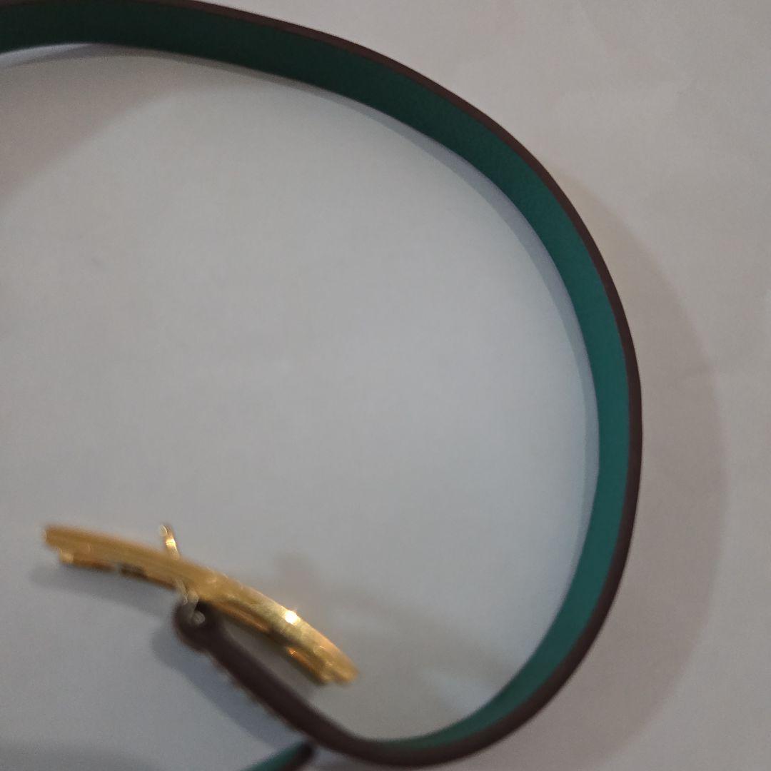 HERMES　ビーアピ　エルメス　レザーブレスレット　レディース