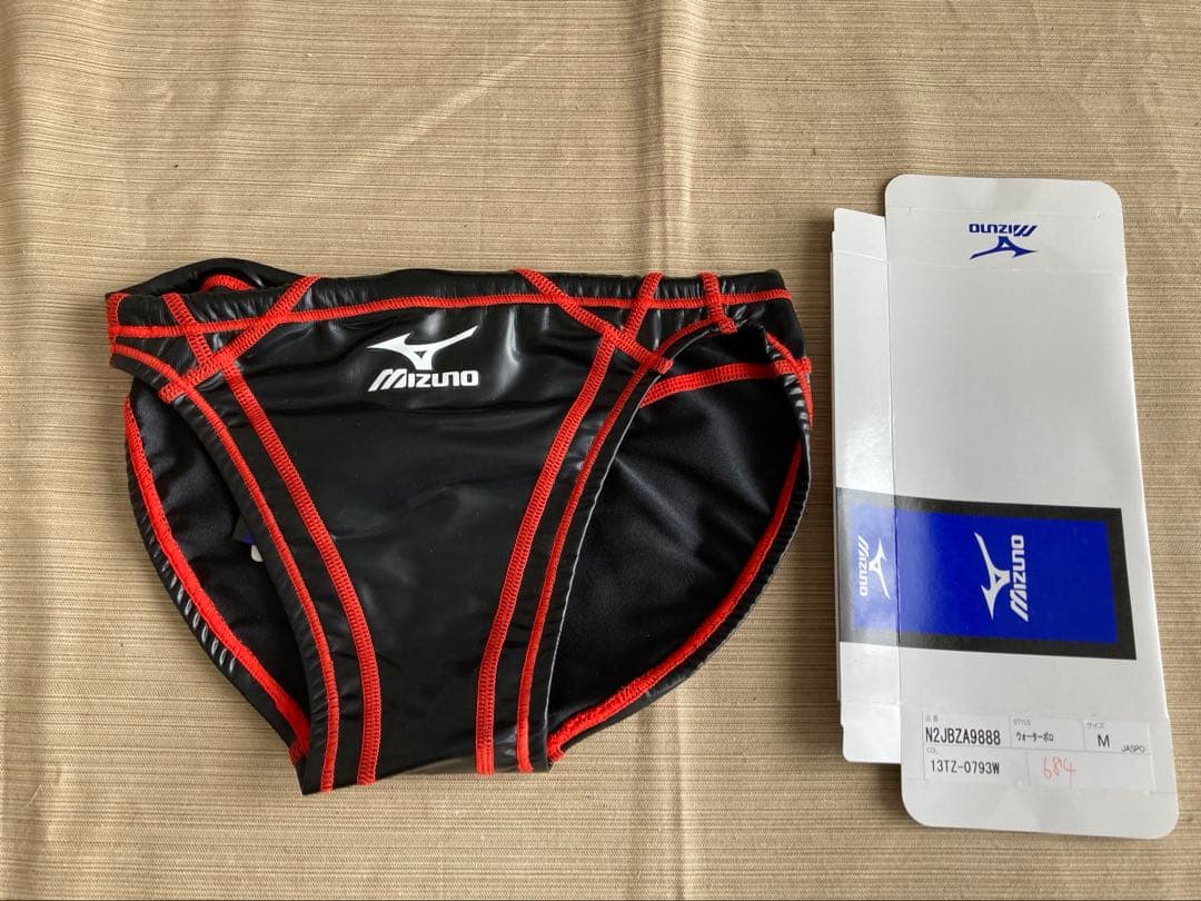 N*様 MIZUNO 競パン　ポロパン　未使用Mサイズ　ブラック×レッドステッチ