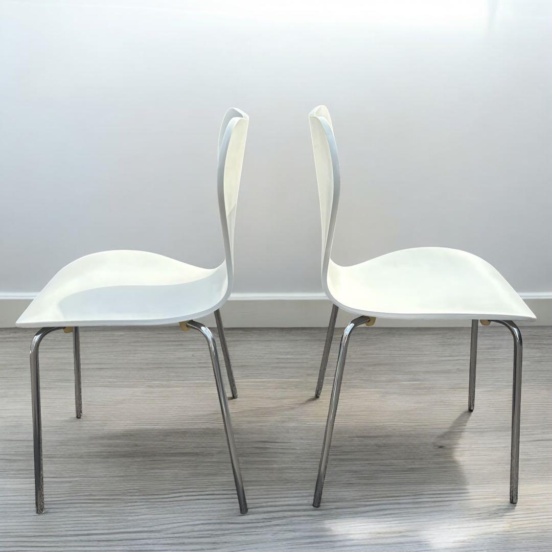 美品✨フリッツハンセン セブンチェア リプロダクト ホワイト 4脚 ダイニング