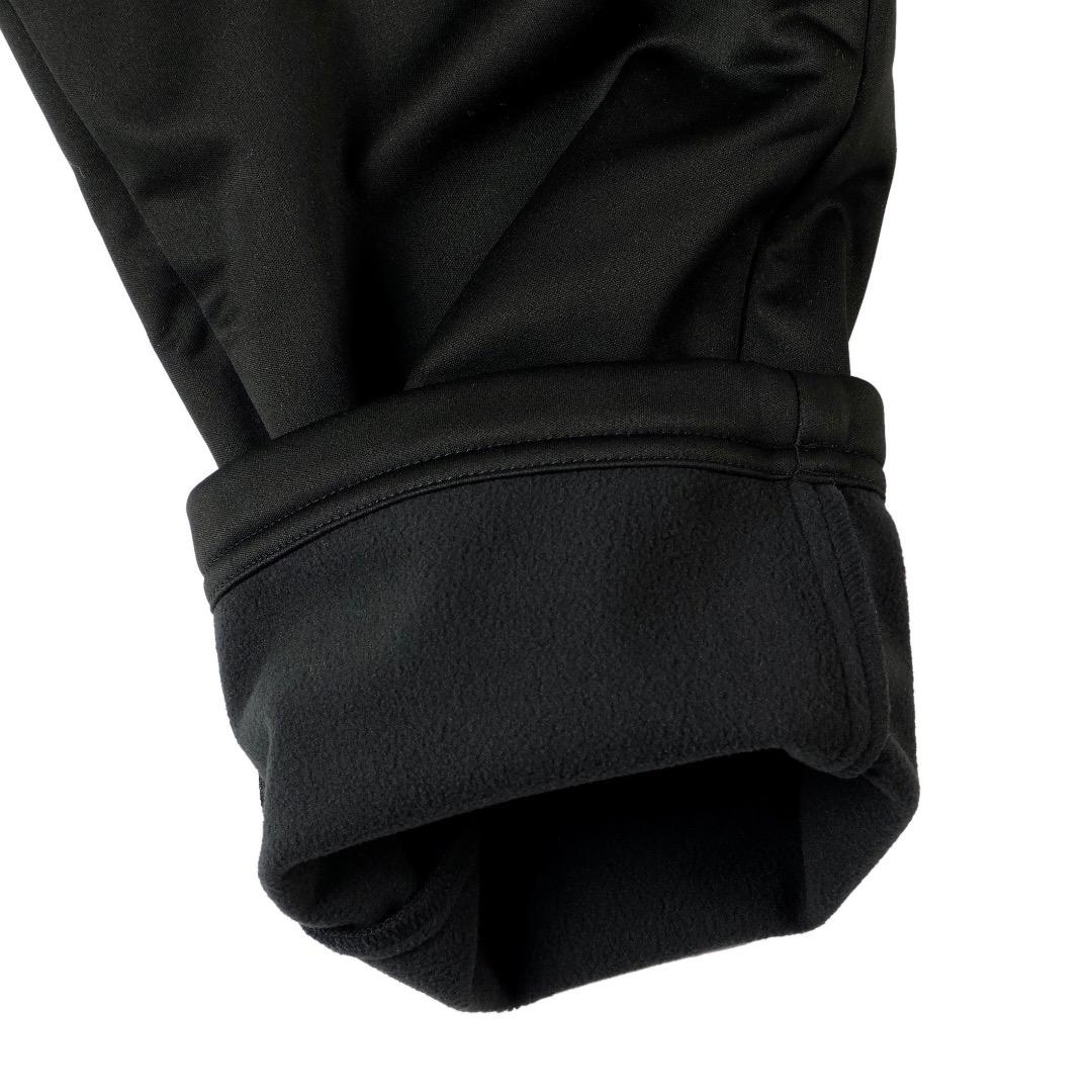 【S】秋冬 プーマ ゴルフ 保温 裏フリース ボンディング テーパードパンツ 黒