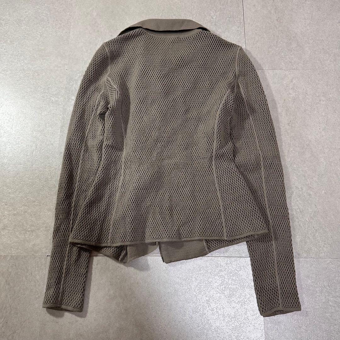 アルマーニコレツォーニ ニット　ライダース　ジャケット　Y2K archive