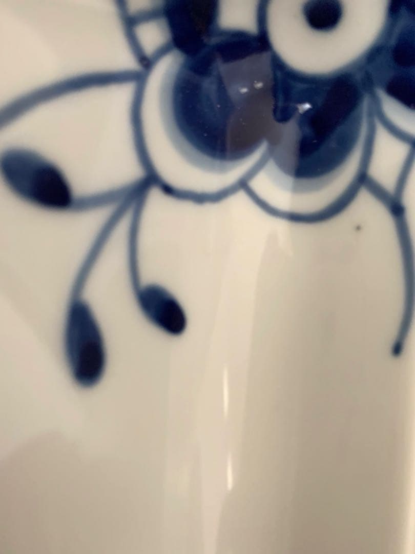 未使用❣️ロイヤルコペンハーゲン　ブルーフルーテッド　スクエア　デッシュ　24cm