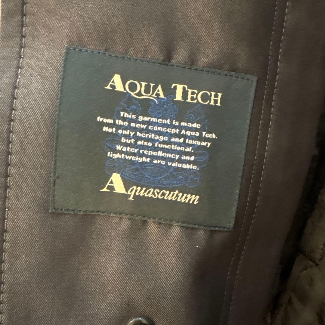 【美品】Aquascutum ダークグレー 冬用トレンチコート
