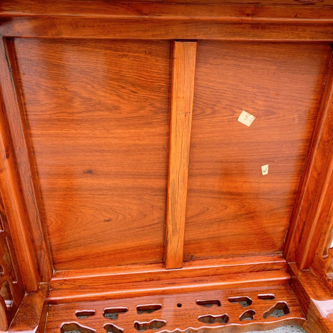 【稀少品】中国家具 ダイニング アームチェア 唐木家具 李朝家具 花梨