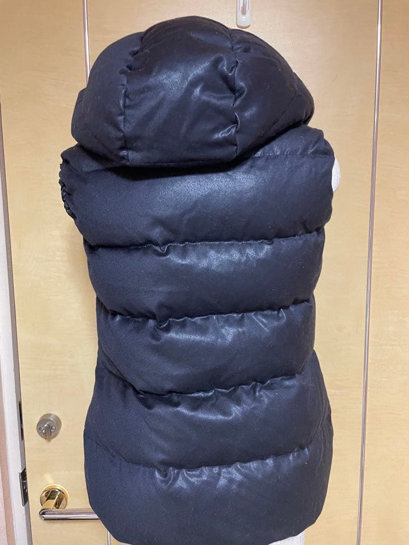 Duvetica フード付きウールダウンベスト サイズ40 ネイビー