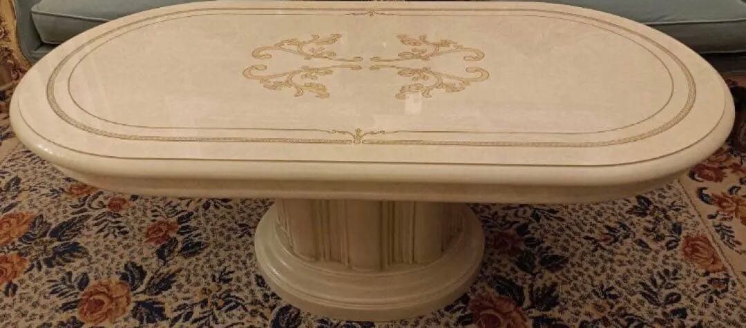 イタリア製◆サルタレッリ◆センターテーブル◆フローレンス◆ロココ調家具◆白家具