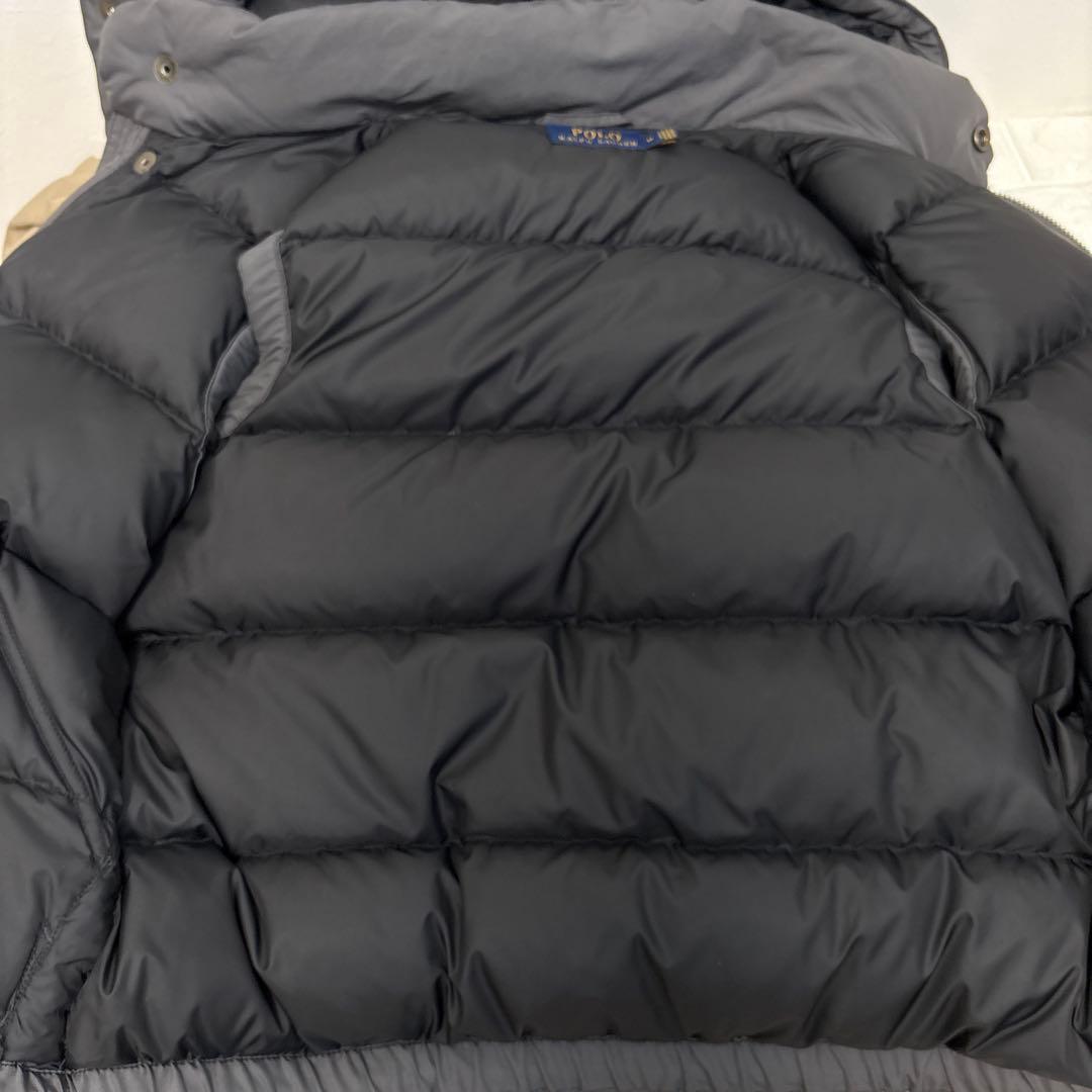 ▪️POLO RALPH LAUREN フード付　脱着可　ダウンベスト　ロゴ刺繍