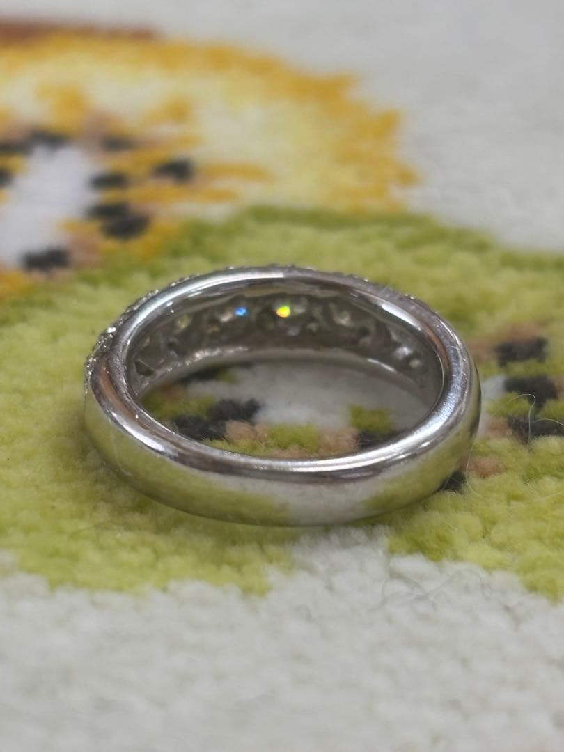 ダイヤモンドピンキーリング/Pt900/0.79ct